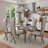 White Leather Upholstered Dining Room Chairs