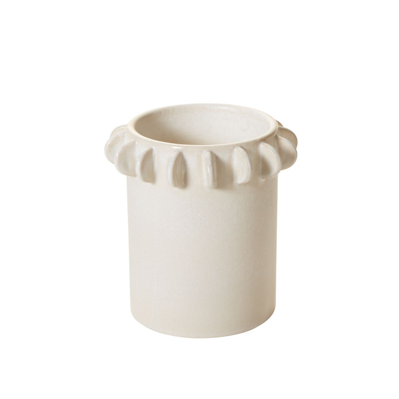 Catheleen Ceramic / Porcelain Jar, 7.25" H  x 7" W x 7" D