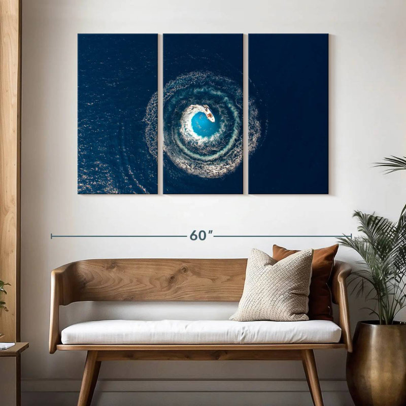 Senne Boat Driving Circles, 32" H x 50" W