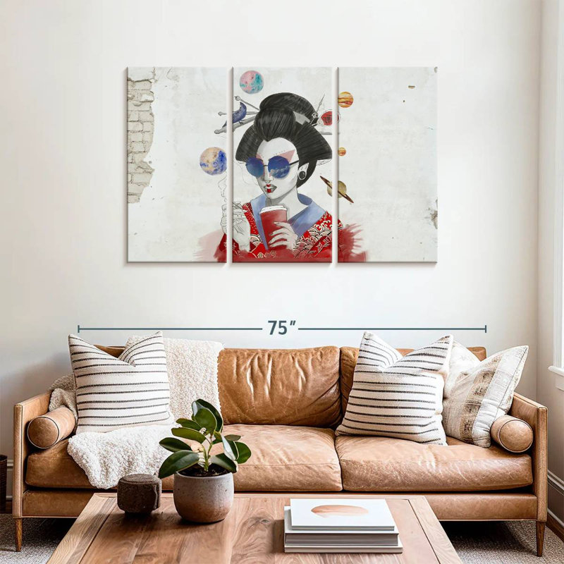 Geisha urbaine Leisha, H 36 po x l 57 po