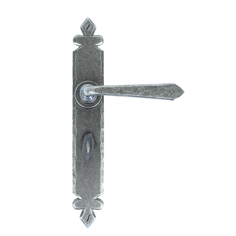Cromwell Double Dummy Door Handle, Pewter Patina