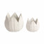 Sagebrook Home 2-Pieces Petal Planters, White-1839343014-1830942932