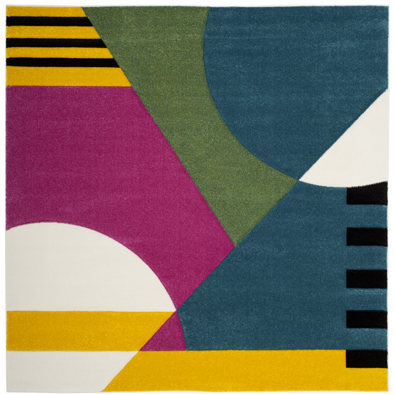 Menelaus Performance Geometric Rug, Square 8'