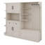 Armoire de vestibule multifonctionnelle gauche-droite avec rangement et crochets, armoire de rangement / arbre d'entrée 2 en 1-502529141