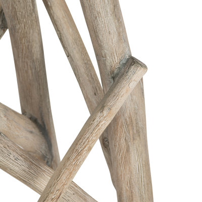 Round Brown Solid Wood Accent_End Table