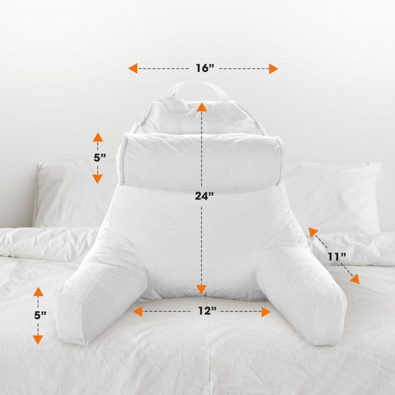 Solid Colour Throw Pillow, White
