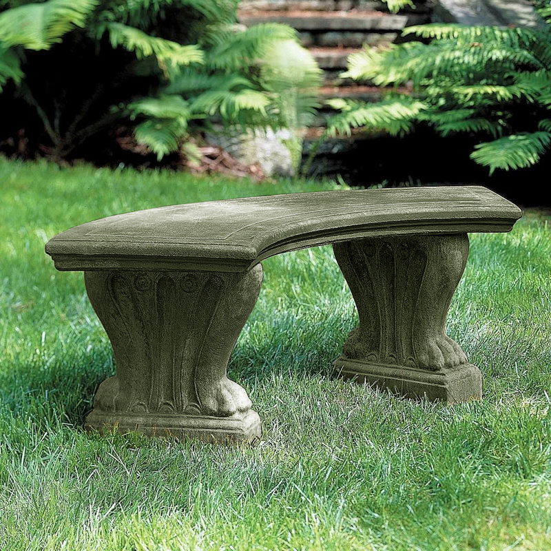 Banc de jardin Malagrida, Bronze cuivré