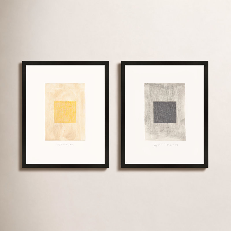Lamaria " Tonal Shift " by Beth James 2 - Pieces, Black Framed, 16" W x 20" H