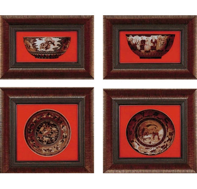 Porcelain on Red Mark Abrams Art Set