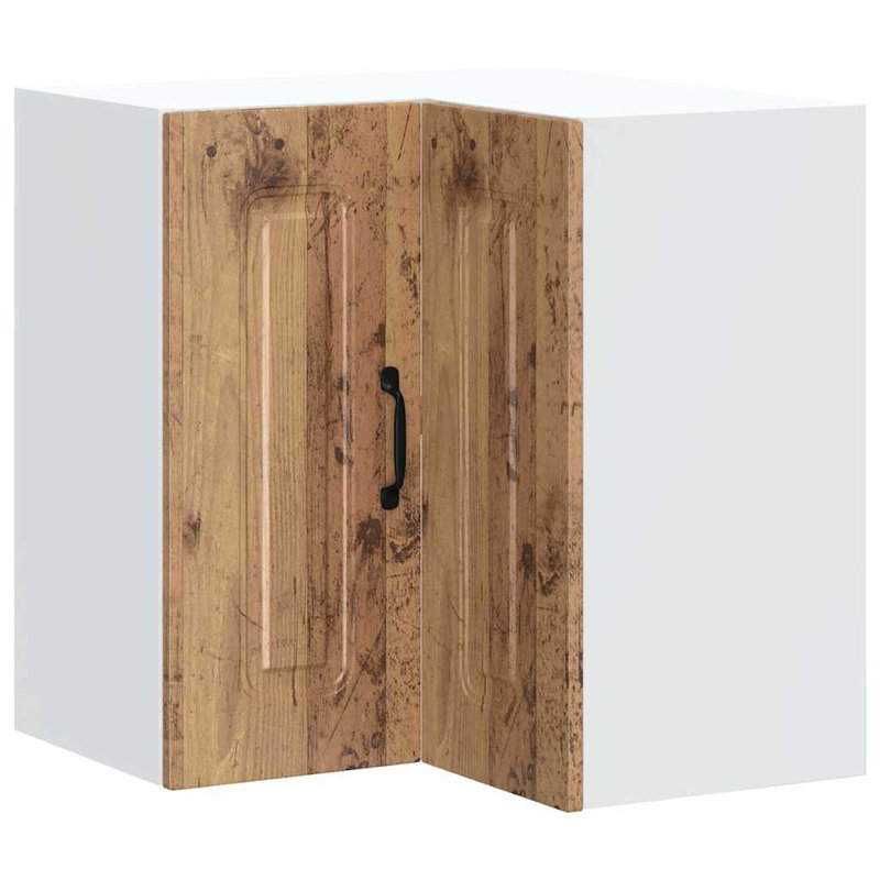 Kitchen Wall Corner Cabinet Kalmar Engineered Wood, Old Wood