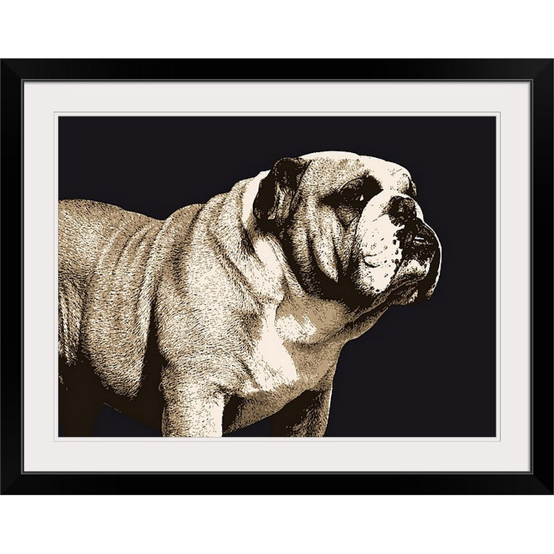 «Bulldog Spirit» par Francy, impression, H 26 po x l 36 po x P 1,5 po, Toile