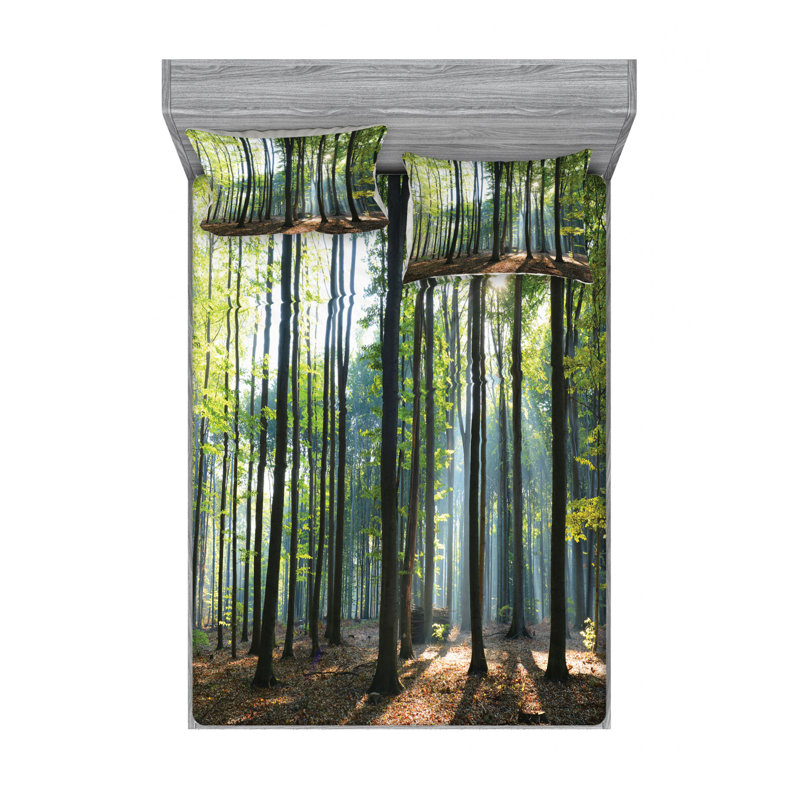 Microfiber Sheet Set, Queen Sheet Set with Fitted Sheet