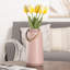 Vase de table en céramique blanche 11 "avec poignée à sangle Lido-1373824396-1373824395