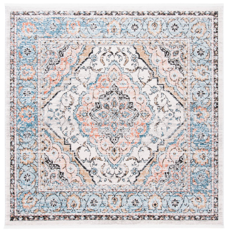 Raceland Performance Oriental Rug, Square 6'7"