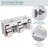 Spindell 84 Inch White Bathroom Vanity Base Only