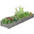 Over Ground Raised Garden Bed 96X28X10'', Large Long Planter Box For Outdoor, Tool-Free Assembly-1529593493-1529593515