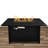 Steel Propane/Natural Gas Outdoor Fire Pit Table with Lid
