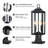 20"H 2-Light Dusk to Dawn Outdoor Post Lantern with Pier Mount Base-655864516