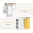 Kitchen Island With Storage, Rolling Kitchen Island On Wheel With Drop Leaf, Foldable Trash Bag-1649450937