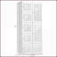 Penderie portative, armoire de chambre pliante avec 6 compartiments cubes, tringle, portes magnétiques | Blanc | ABS