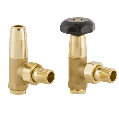 Abbeville Heating Manual Radiator Valve with Wheel Head & Lockshield
