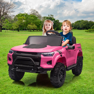 Camion 2 places 24V pour enfants, voiture électrique à piles avec télécommande