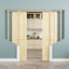 Porte intérieure double en bois de pin 48 po x 80 po à 2 compartiments, bois de pin naturel, peint et imperméable, comme portes de buanderie, portes de placard, portes de pièce-124796667-124796663-124796673