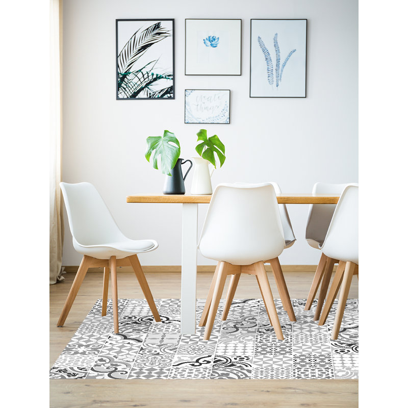 Alantra Vinyl Machine Printed Area Rug, Rectangle 133 x 200cm