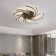Led Ceiling Light 2042K-5 102 Cm, 200W With Remote Control Light Color/ Brightness Adjustable Dimmable Acrylic Shade Coffee Color Painted Metal Frame Ceiling Lamp Light Fixture Lamp A+