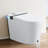 Modern Bathroom Smart Toilet In White Ceramic With Auto Open/Close Cover, Multiple Wash Modes, Foot Sensor, And Night - 27.41 Depth, 16.44 Width, 18.24 Height, 84.34 Lb Weight Built Bidet Seat, Led