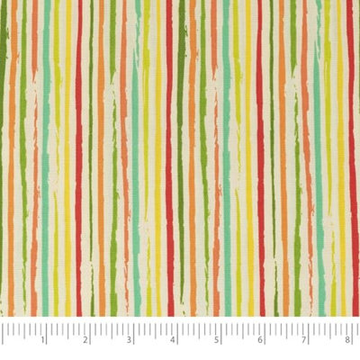Waverly Inspirations 100% Cotton Duck Canvas 45" Wide Upholstery Fabric by the Yard, Mini Stripe Multicolor