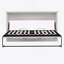 Lit escamotable horizontal simple, lit escamotable mural, armoire pliante, meuble peu encombrant