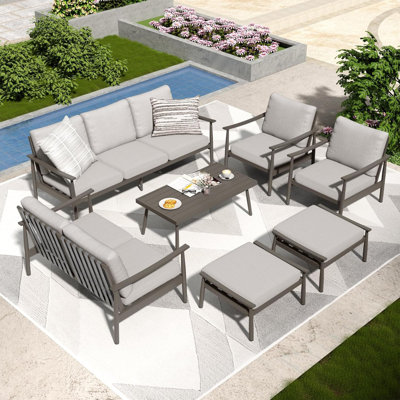  7-piece Aluminum Patio Seating Set