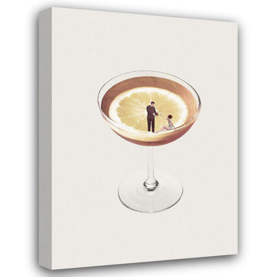 Lark Manor™ Leon, Maarten Gallery Wrapped Canvas Art Titled: My drink needs a drink