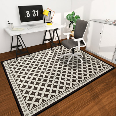 Protecteur de plancher de tapis de chaise et rehausseur de style pour les espaces de bureau à domicile ou de salle à manger