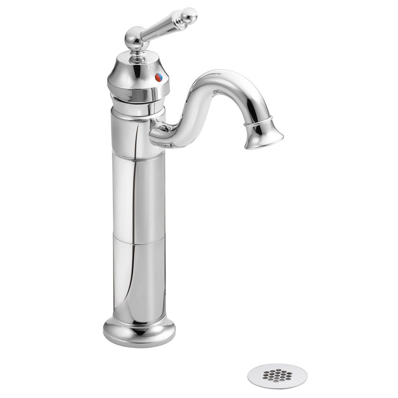 Waterhill Single Hole Bathroom Faucet with Pop-Up Drain, Chrome