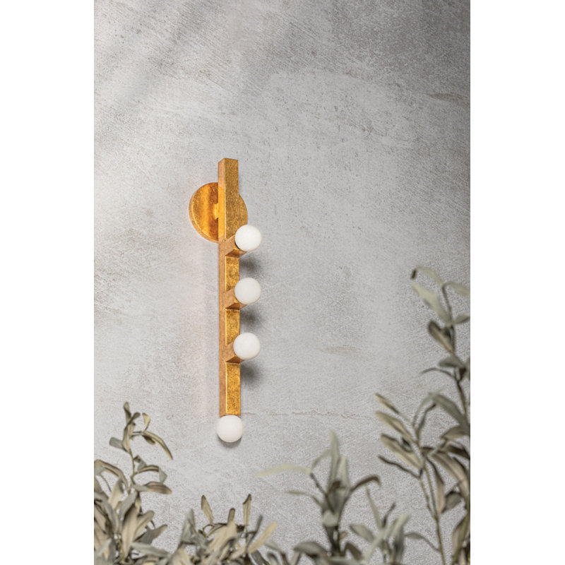 SUTTER Wall Sconce by The Lifestyled Co, Vintage Gold Leaf