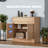 Buffet Cabinet With 2 Doors And Drawer, Coffee Bar Cabinet With Adjustable Shelf, Modern Kitchen Buffet Sideboard For Living Room, Kitchen, Oak-1396767679
