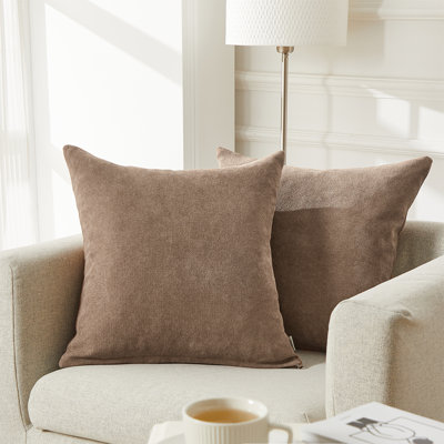 Solid Colour Chenille Pillow Cover