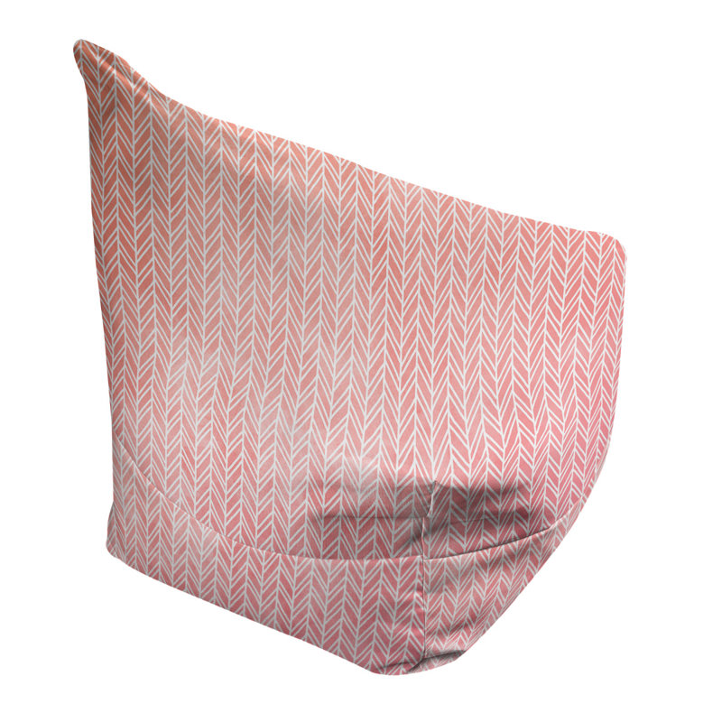 Sac de pois Leffel, H 27 po x l 30 po x P 25 po, Rembourrage, Orange / blanc