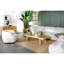 Chaise d'appoint de coin rembourrée en tissu