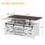 Table basse à plateau relevable avec rangement Norinue Farmhouse-627485323