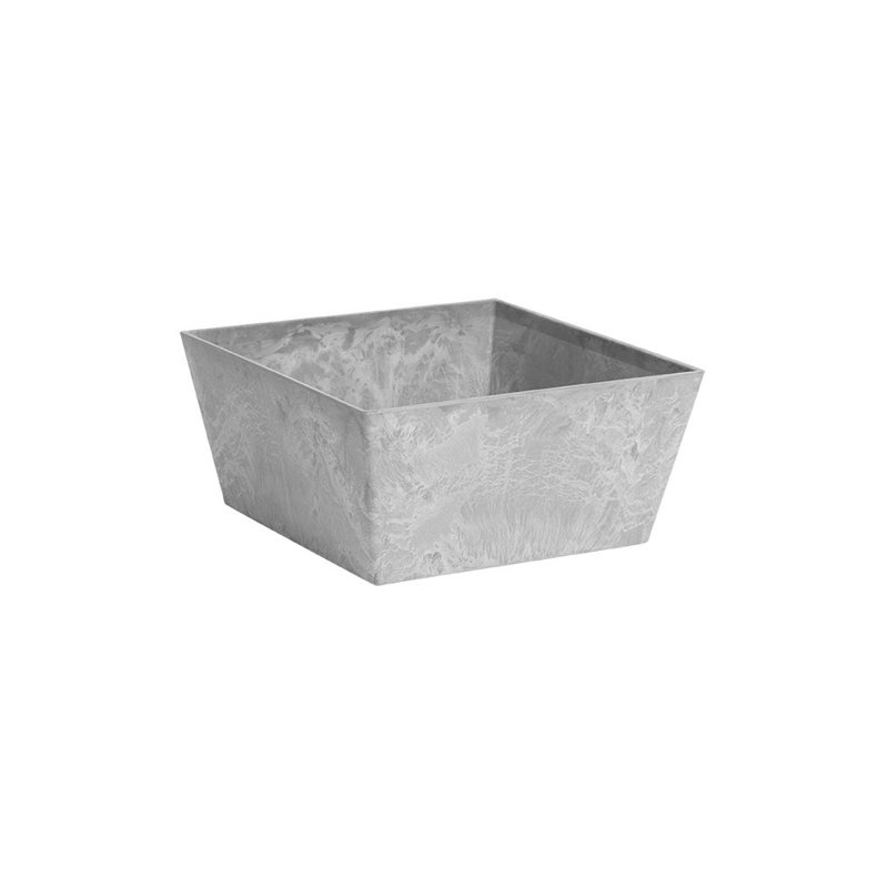 Pot à fleurs à arrosage automatique Wendover, H 4,5 po x l 9,5 po x P 9,75 po, Gris