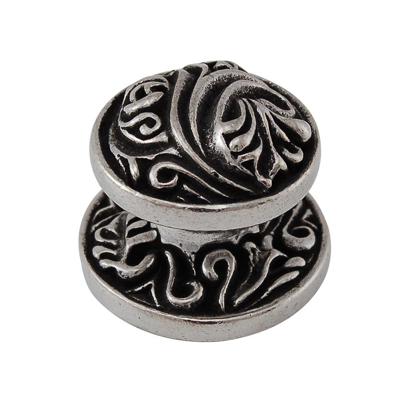 Liscio Mushroom Knob, Vintage Pewter
