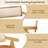 Rubber Wood Dining Bench w/Armrest Sherpa Upholstered Backrest Soft-padded Seat