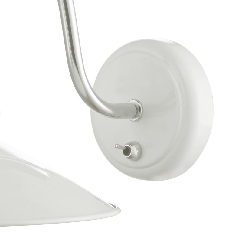 Amalia Armed Sconce, White