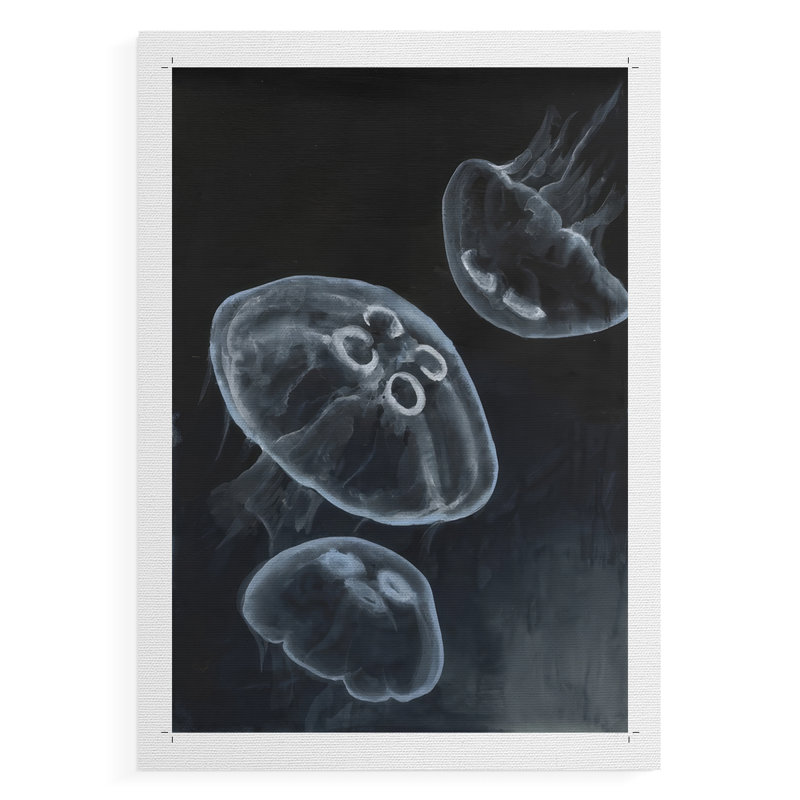 «Jellyfish Heaven I», impression sur toile seulement - non encadrée, H 48 po x l 32 po