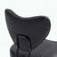 Chaise ergonomique pivotante à pieds croisés, hauteur réglable et similicuir