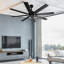 Ventilateur de plafond standard à 8 pales 64 "avec télécommande-471976306