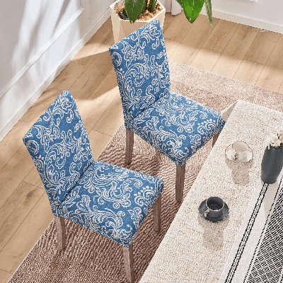Chaise d'appoint en bois et lin rembourrée en tissu pour salon de cuisine